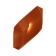 La Jewel of Ascension: una gema naranja carmesí, el modelo tal cual se ve en el juego